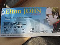 Elton John at Brooklands - 13th July 2008
